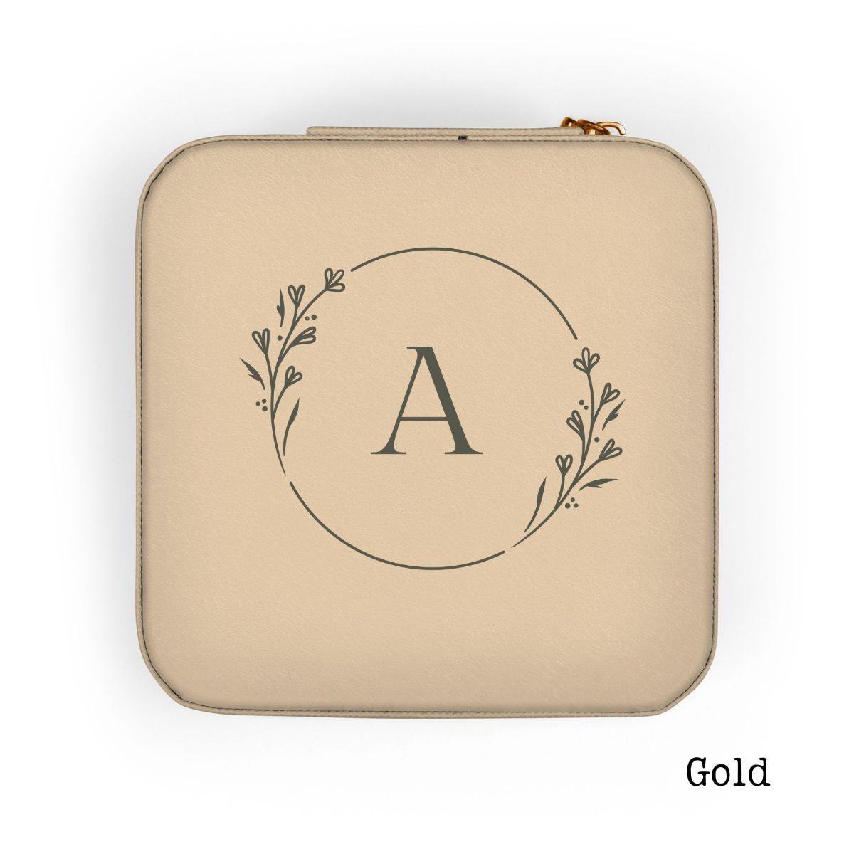 Custom Monogrammed Jewelry Travel Case