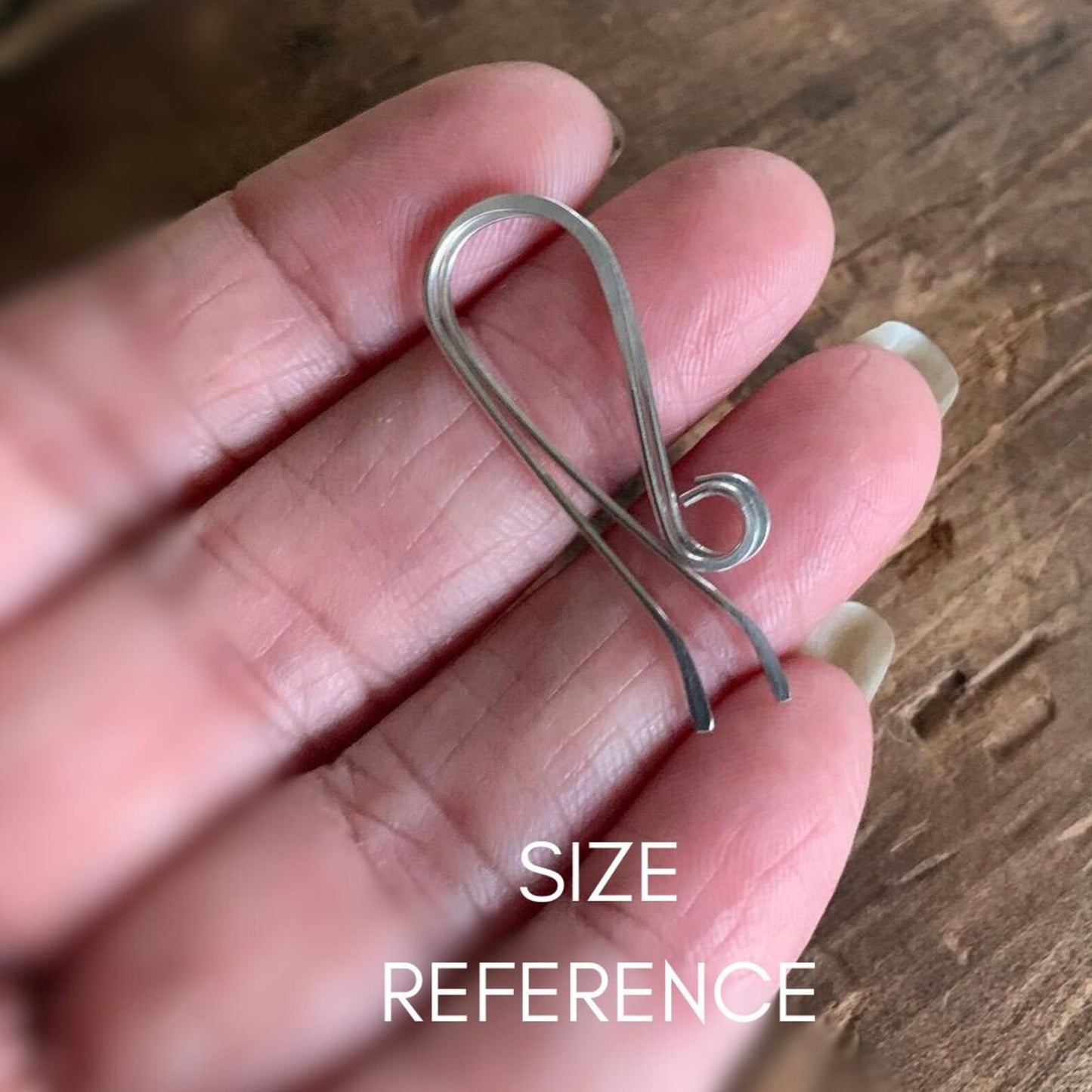 Solitaire Sterling Silver Earwires - Handmade. Heavily Oxidized Black Finish.