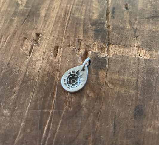 Charleston. Old South Collection Pendant - Oxidized fine Silver. Handmade