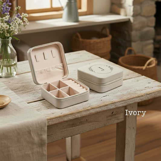 Custom Monogrammed Jewelry Travel Case