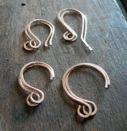 Sample Pack 14kt Rose Goldfill Earwires - Handmade. Handforged. Made to Order