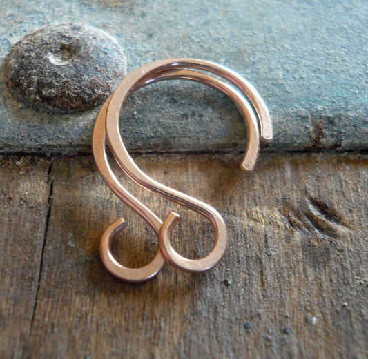 Solitude 14kt Rose Goldfill Earwires - Handmade. Handforged