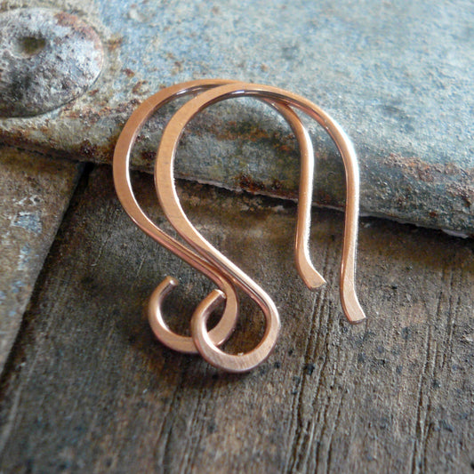 Twinkle 14kt Rose Goldfill Earwires - Handmade. Handforged