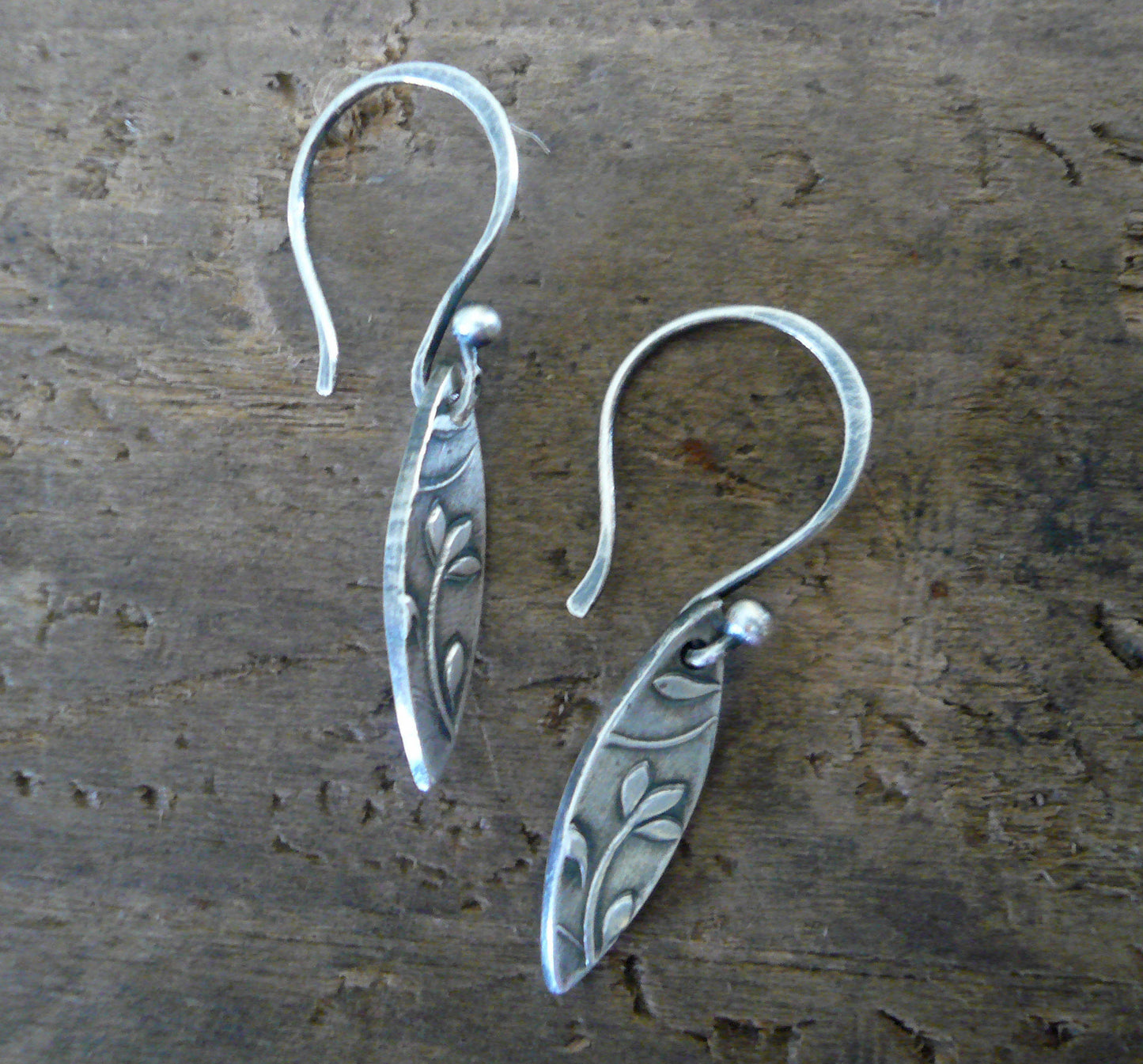 Posy Earrings - Oxidized fine & sterling silver. Handmade by jNicDesigns