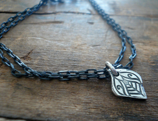 Noceur Collection Bracelet- Oxidized fine and sterling silver. Handmade