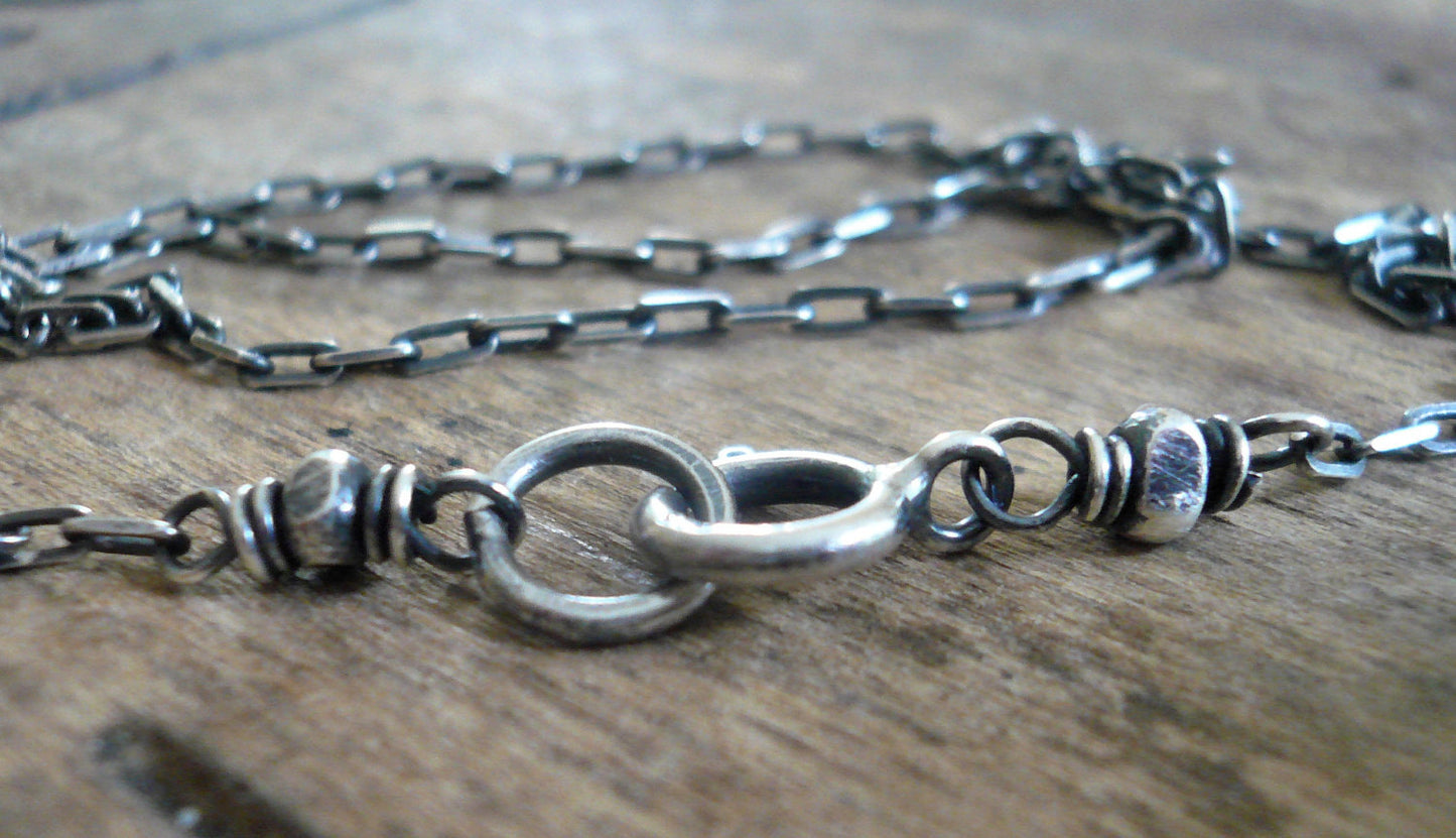 Necklace Design Your Own Series - Sterling Silver Elongated Cable Chain