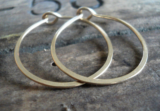 Gold Every Day Hoops - Handmade in 14kt Goldfill. Choice of sizes