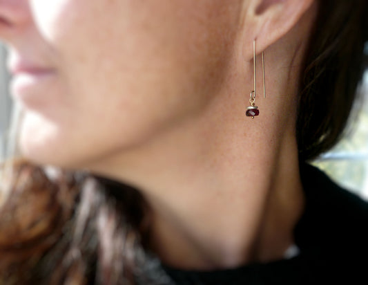 Siren Earrings - Handmade. Mixed Metal. Fine Silver &14kt Goldfill