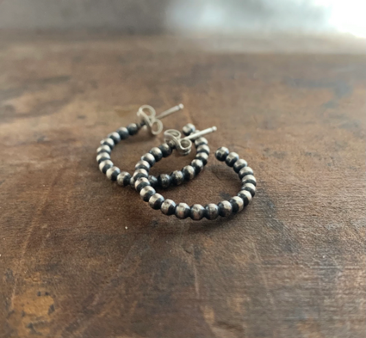 Olio Hoops - Choice of 6 sizes/ 4 finishes. Handmade.