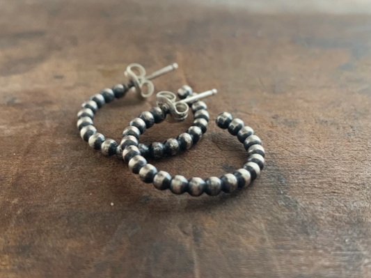 Olio Hoops - Choice of 6 sizes/ 4 finishes. Handmade.