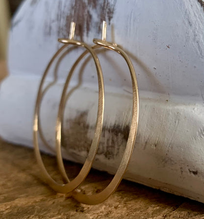 Gold Every Day Hoops - Handmade in 14kt Goldfill. Choice of sizes