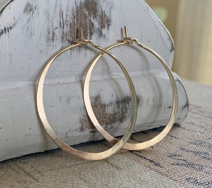 Gold Every Day Hoops - Handmade in 14kt Goldfill. Choice of sizes