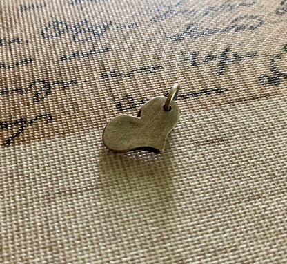 Hand Cut Heart Pendant - Handmade. Oxidized Fine Silver Heart Charm