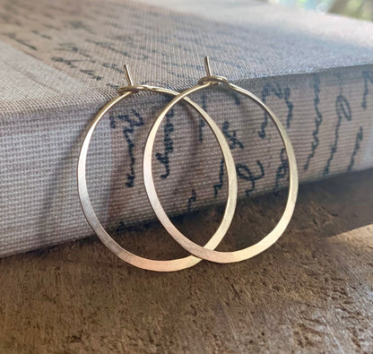 Gold Every Day Hoops - Handmade in 14kt Goldfill. Choice of sizes