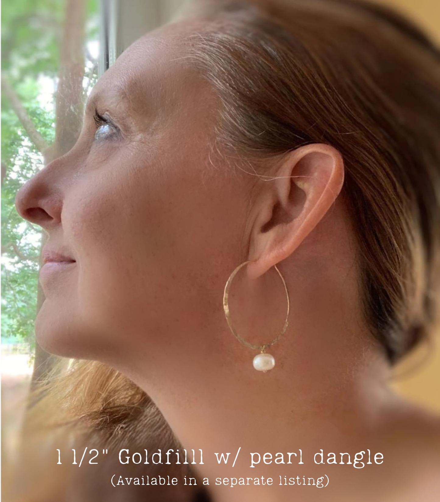 Mangly Hoops - Choice of 6 sizes. Handmade. Hammered. Oxidized Sterling Silver Hoop Earrings