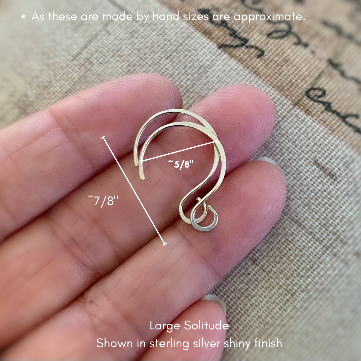 8 PAIR Variety Pack Sterling Silver Earwires - Handmade. Handforged. Heavily Oxidized Finish