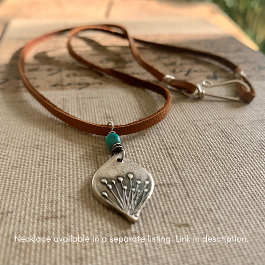 NEW Nelipot Earrings - Handmade. Oxidized fine and sterling silver dangle earrings