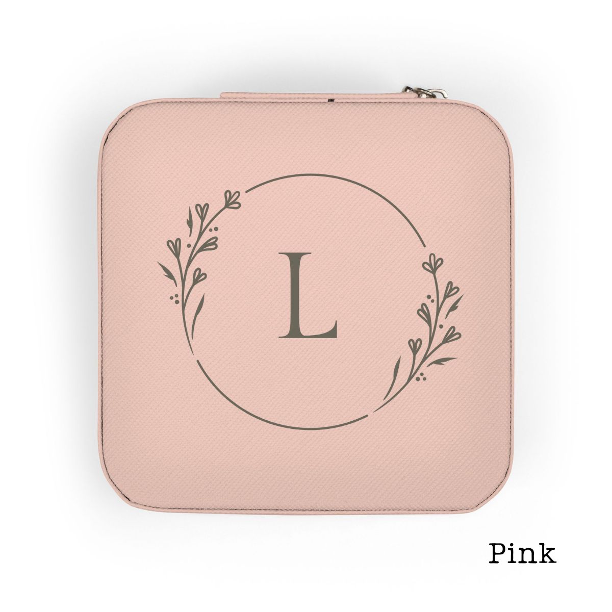 Custom Monogrammed Jewelry Travel Case