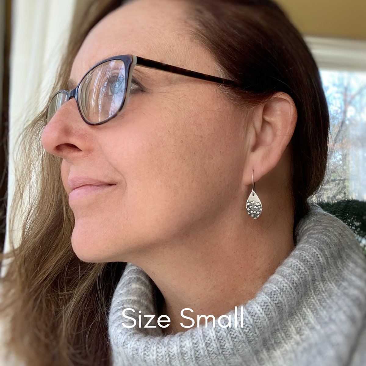 NEW Queen Ann's Lace Earrings - Handmade. Oxidized fine and sterling silver dangle earrings. Choice of 2 sizes.