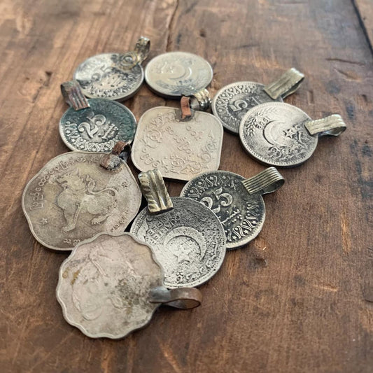 STUDIO CLEAN OUT DEAL - Middle Eastern Coin Pendants (30 pieces)