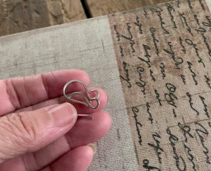 HEAVY 18 Gauge Twinkle Sterling Silver Earwires - Handmade. Hand forged. Shiny Finish