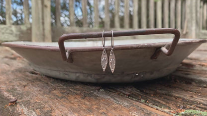 Posy Earrings  - Oxidized fine & sterling silver. Handmade by jNicDesigns