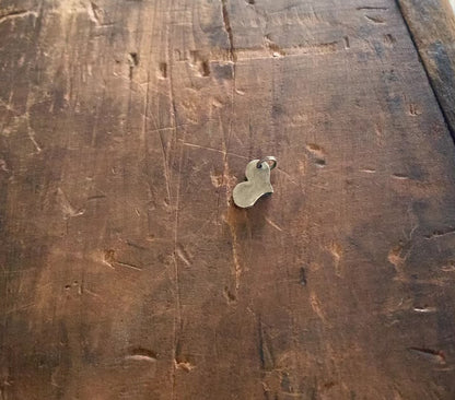 Hand Cut Heart Pendant - Handmade. Oxidized Fine Silver Heart Charm