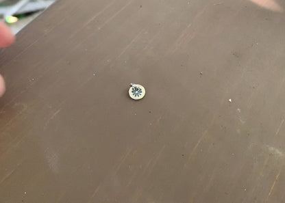 Lil' Sun Pendant- Handmade. Oxidized Fine Silver. Design Your Own Series