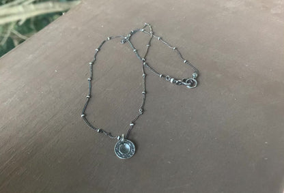 Orleans. Old South Collection Necklace - Oxidized fine and Sterling Silver. Handmade