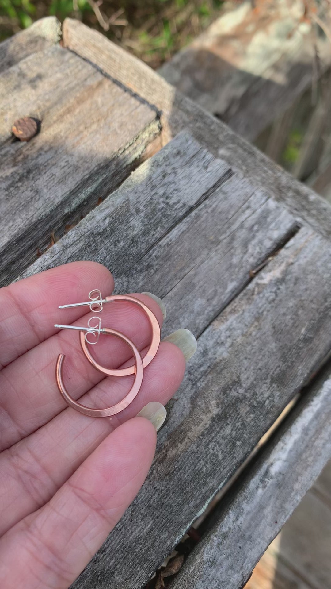 Buy Hammered Copper Triple Hoop Earrings, Copper Oval Hoop Statement  Earrings, Long Antiqued Copper Earrings, Lightweight, Steampunk Online in  India - Etsy