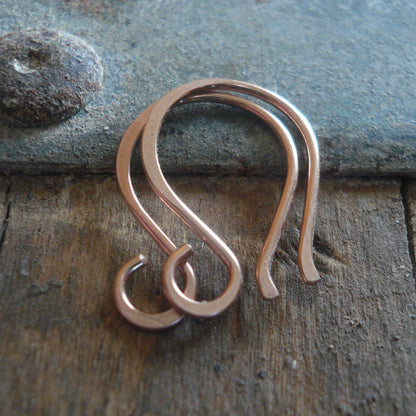 Twinkle 14kt Rose Goldfill Earwires - Handmade. Handforged