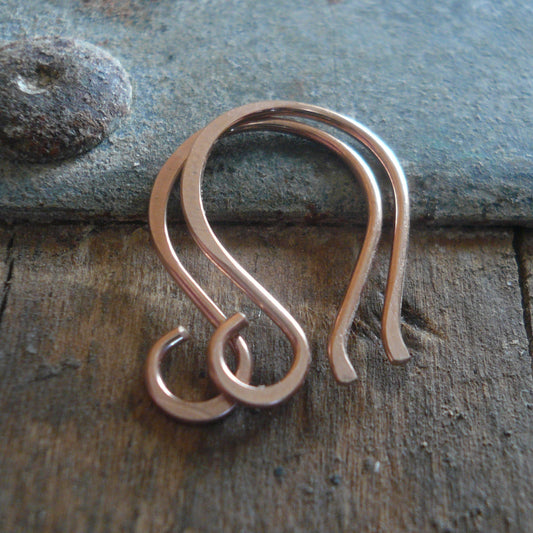 Twinkle 14kt Rose Goldfill Earwires - Handmade. Handforged