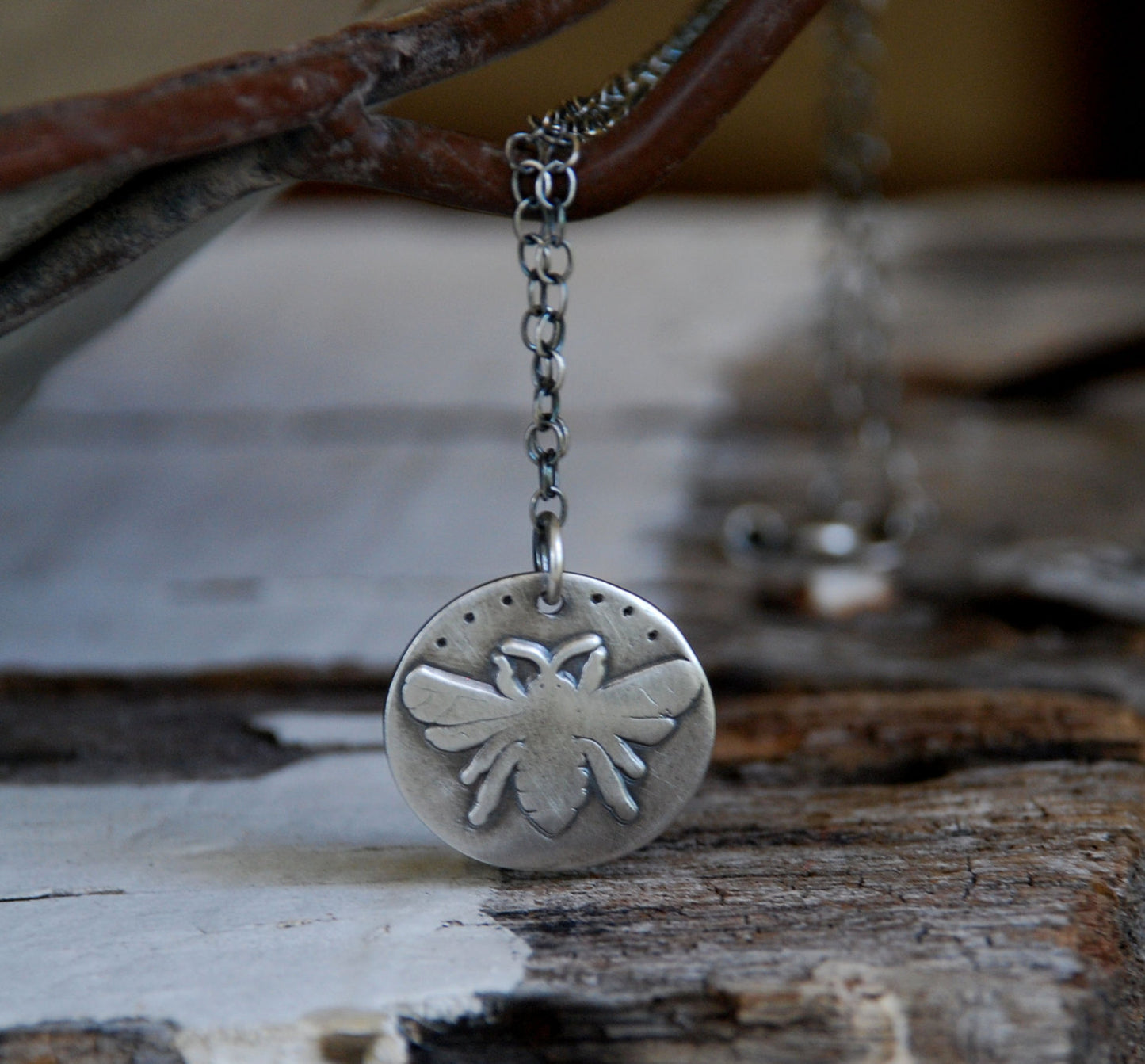 The Queen Necklace - Handmade. Oxidized Fine and Sterling Silver