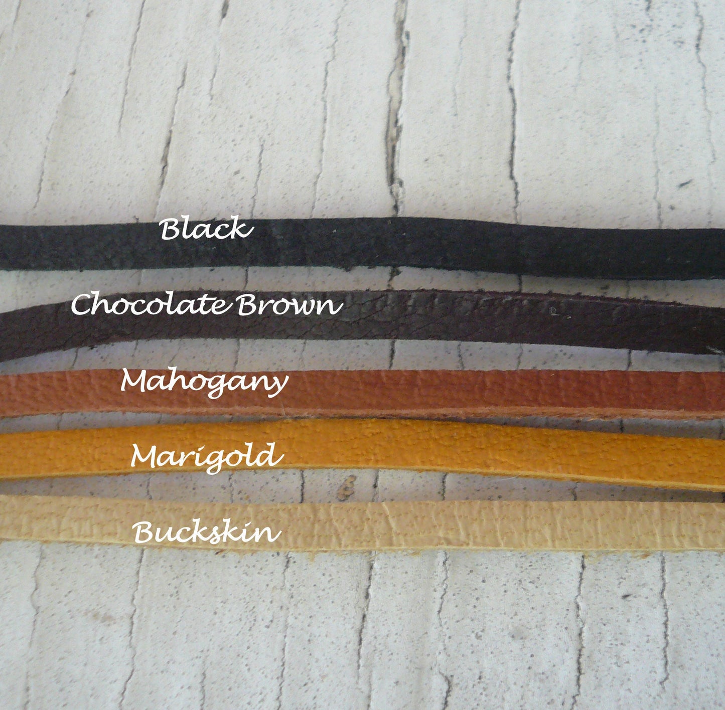 Design Your Own Necklace - 5 colors. Handmade. Sterling Silver handforged clasp. Leather