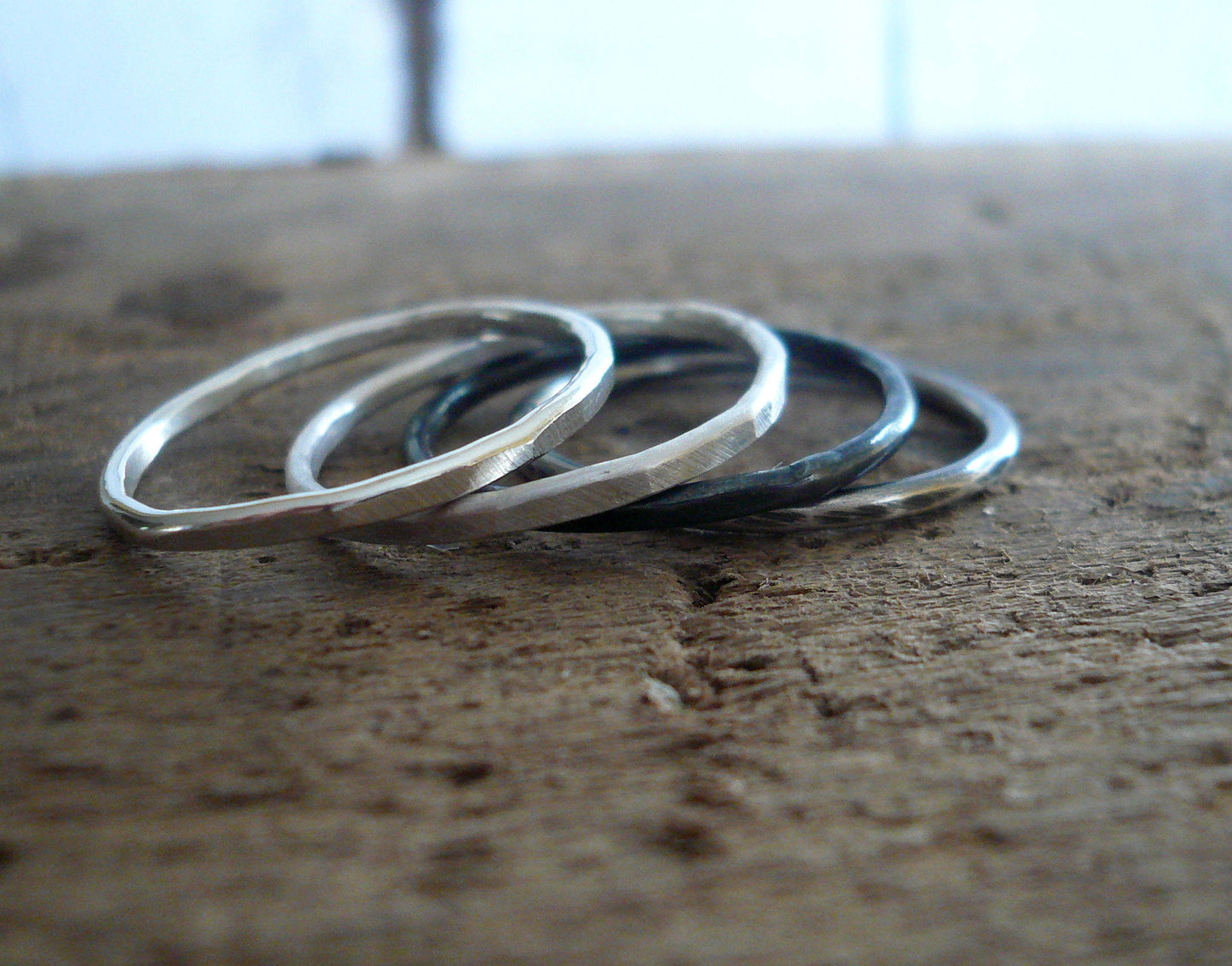 Every Day Ring - Sterling Silver Stacking Ring. Handmade. Hand forged.