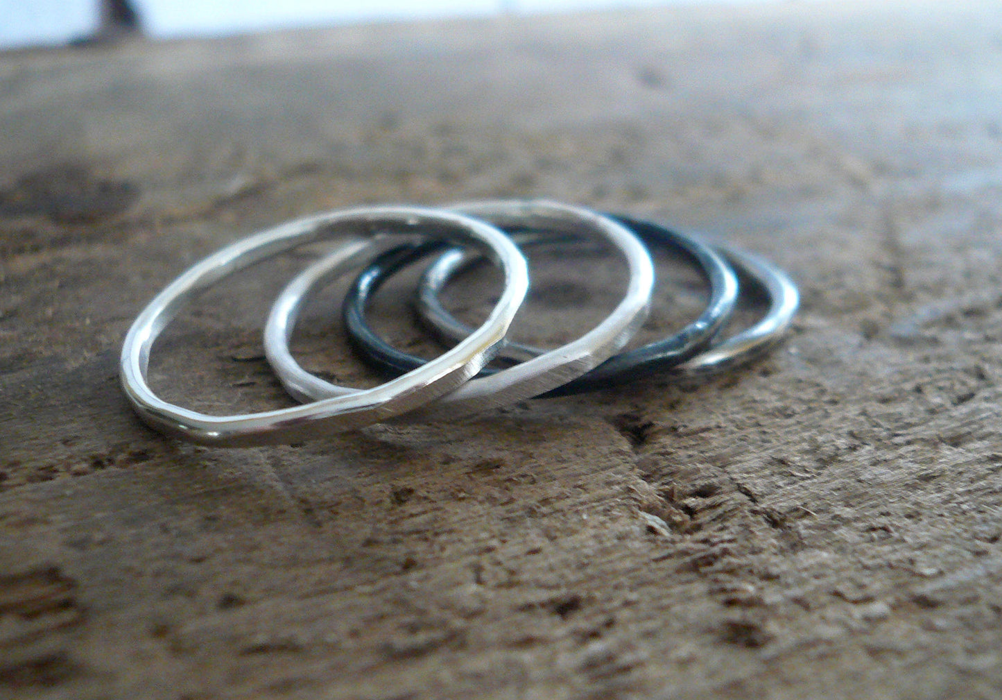 Every Day Ring - Sterling Silver Stacking Ring. Handmade. Hand forged.