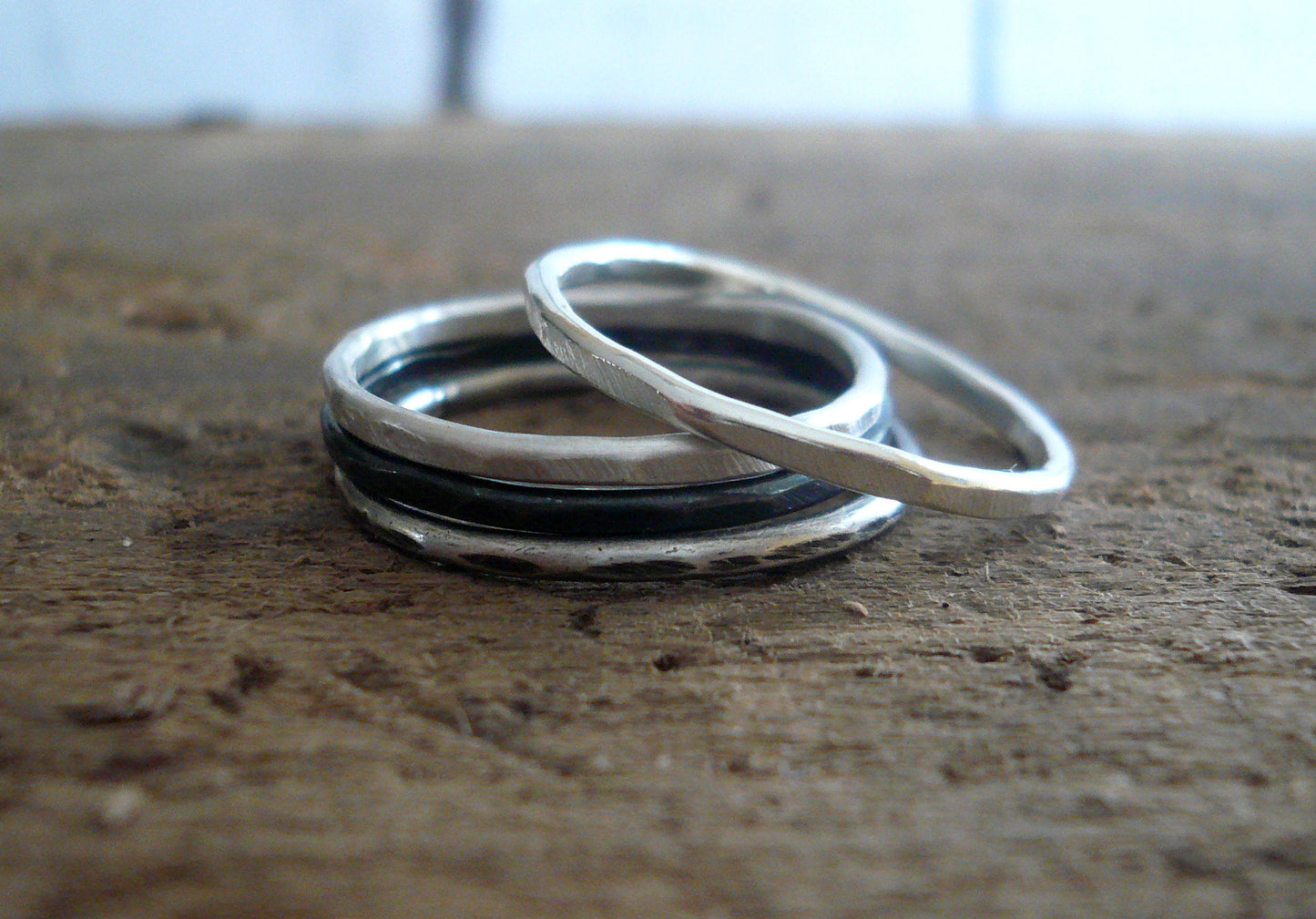 Every Day Ring - Sterling Silver Stacking Ring. Handmade. Hand forged.