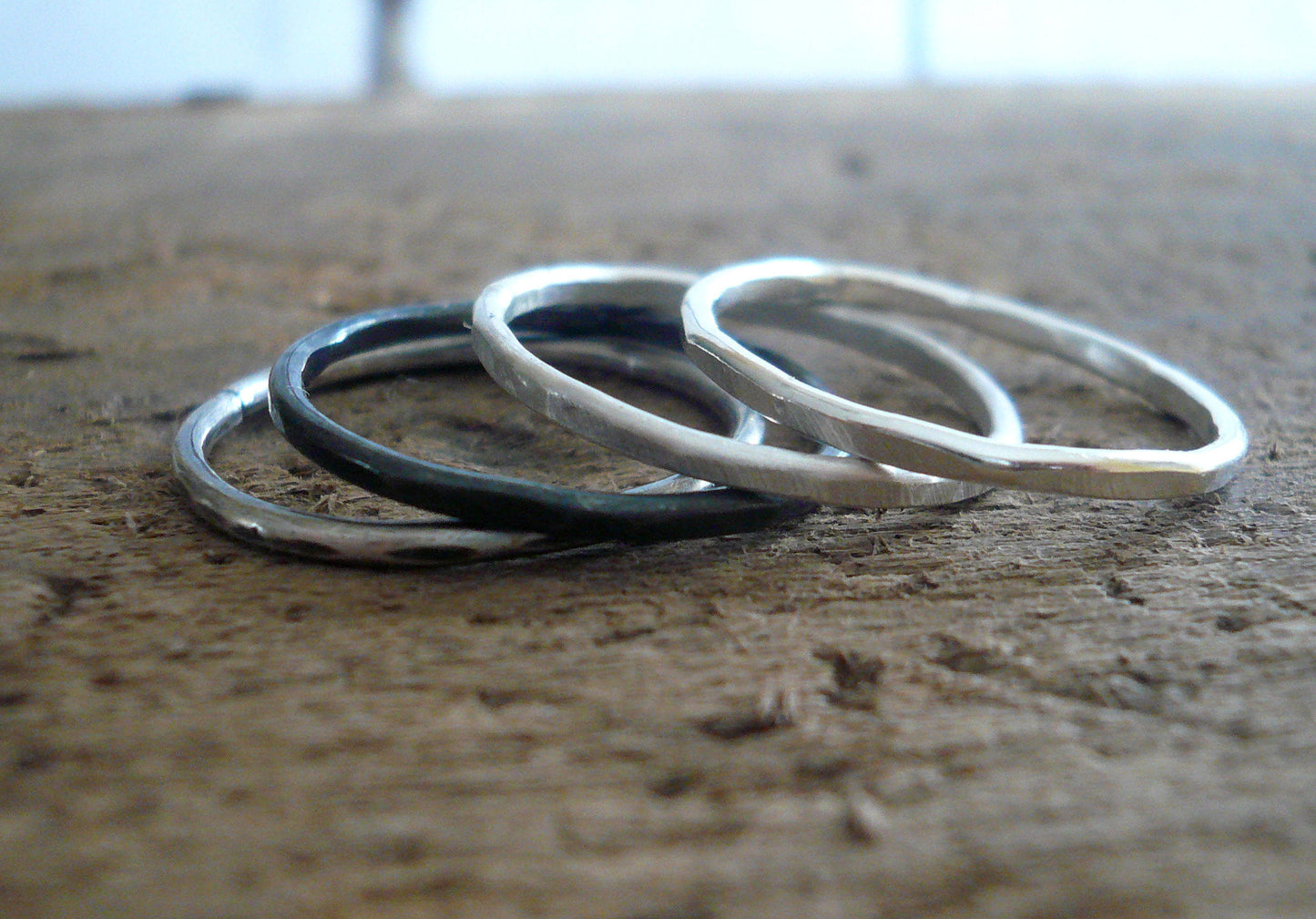 Every Day Ring - Sterling Silver Stacking Ring. Handmade. Hand forged.