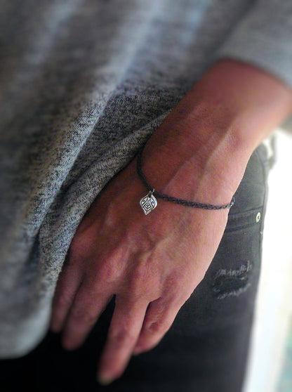 Noceur Collection Bracelet- Oxidized fine and sterling silver. Handmade