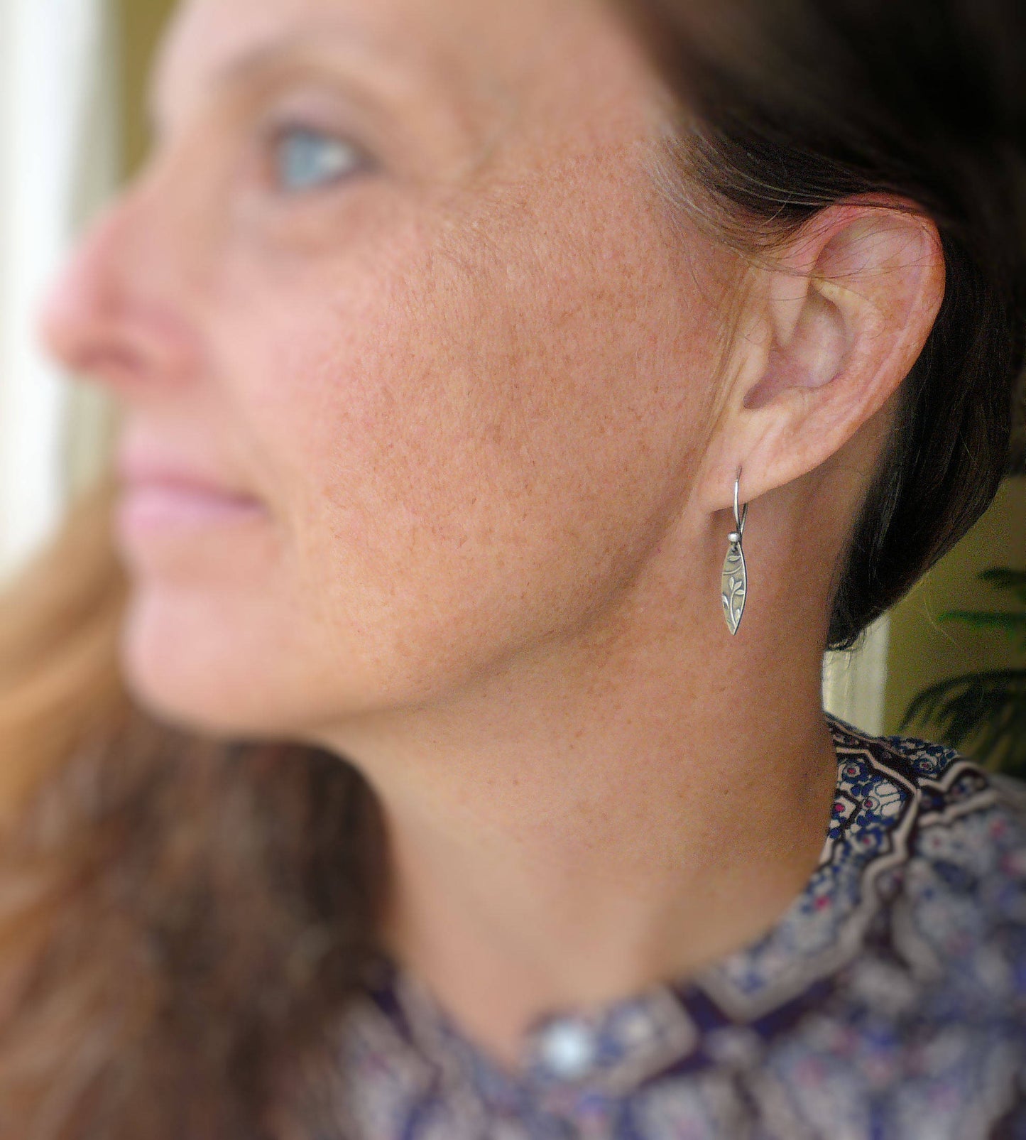 Posy Earrings  - Oxidized fine & sterling silver. Handmade by jNicDesigns