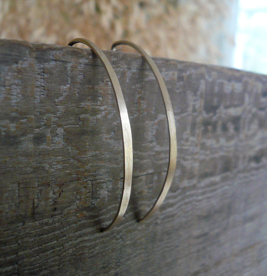 Allure Open Hoops in Gold - Handmade in 14kt Yellow or Rose Goldfill. Choice of 3 sizes. One Pair.