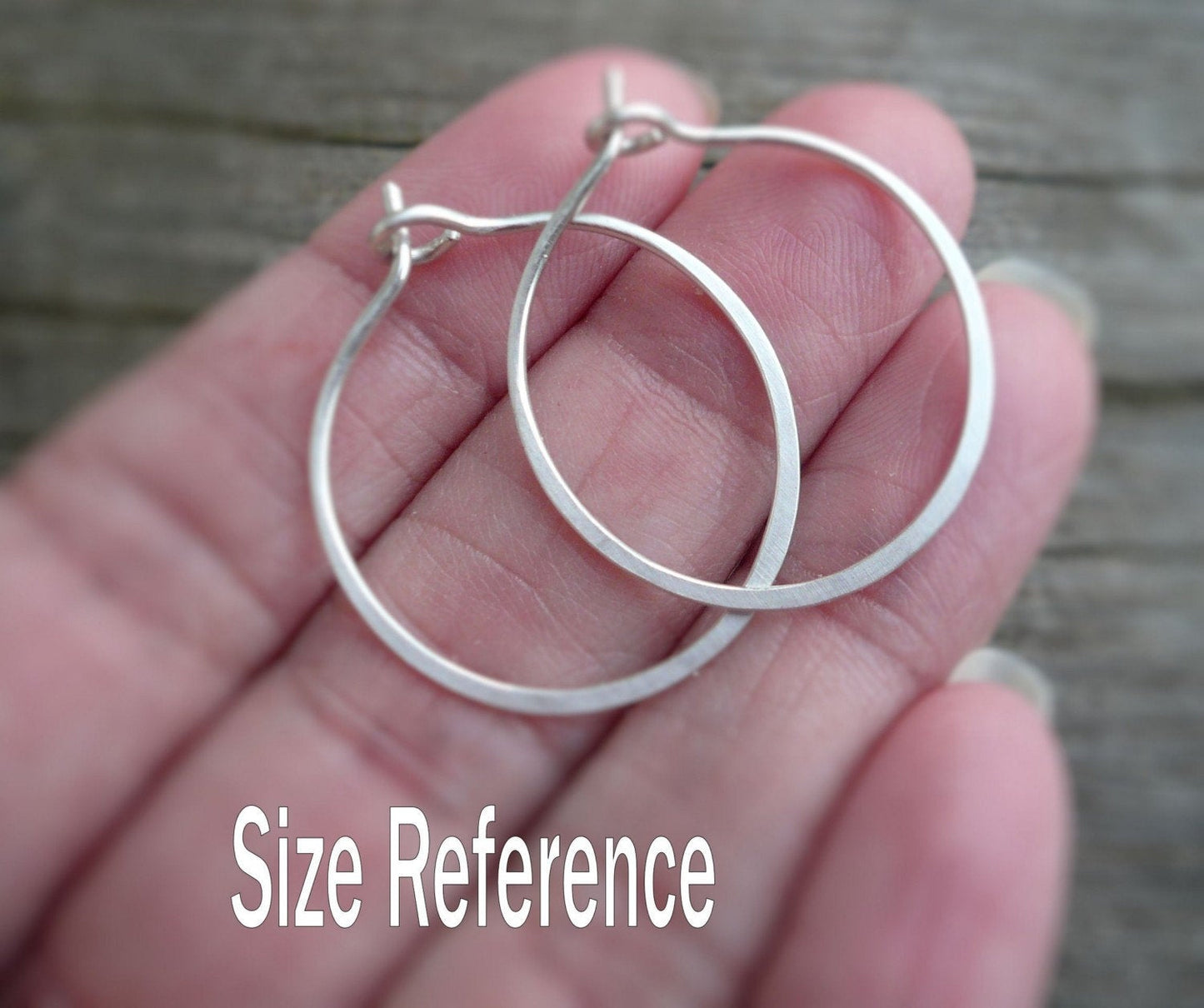 Every Day Hoops - Handmade in Heavily Oxidized Sterling Silver. 4 sizes