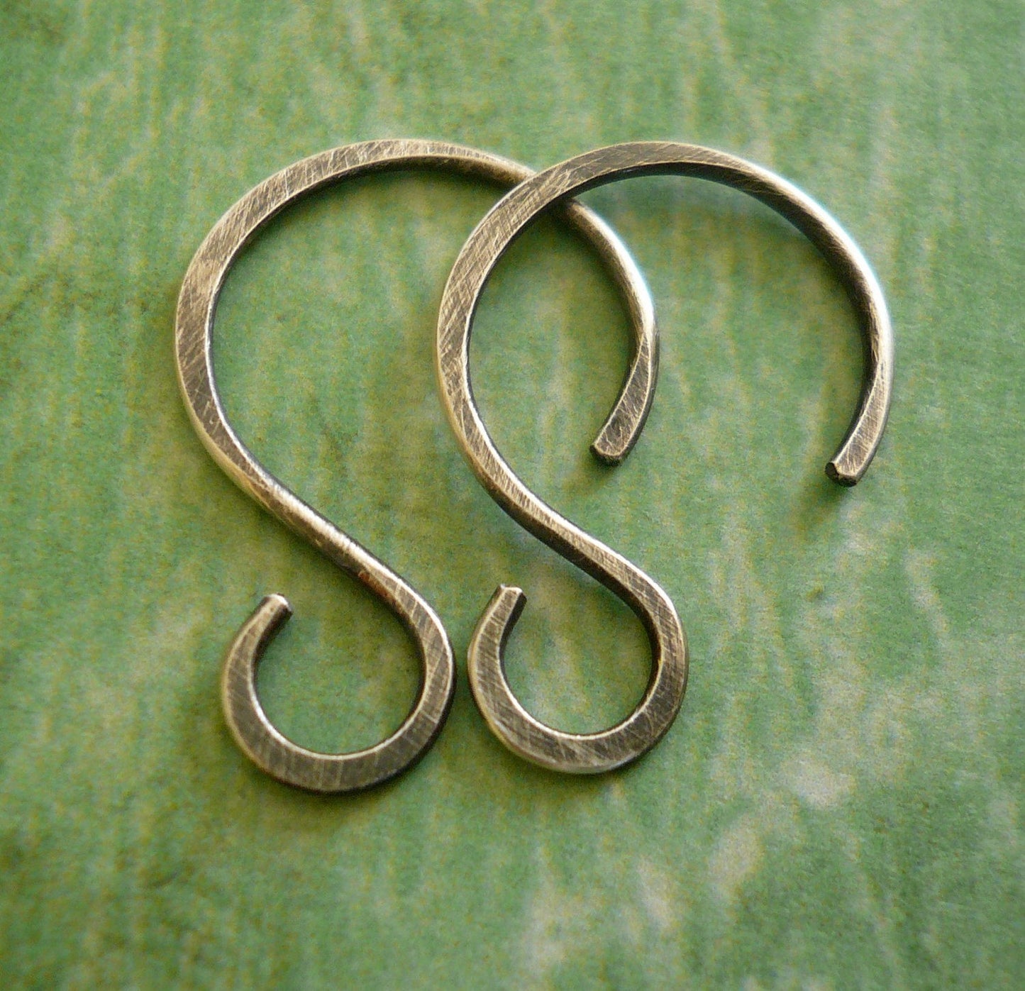 Solitude Sterling Silver Earwires - Handmade. Oxidized and Polished