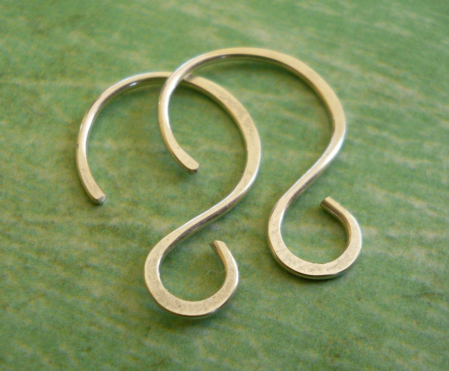 Solitude Sterling Silver Earwires - Handmade. Shiny Finish