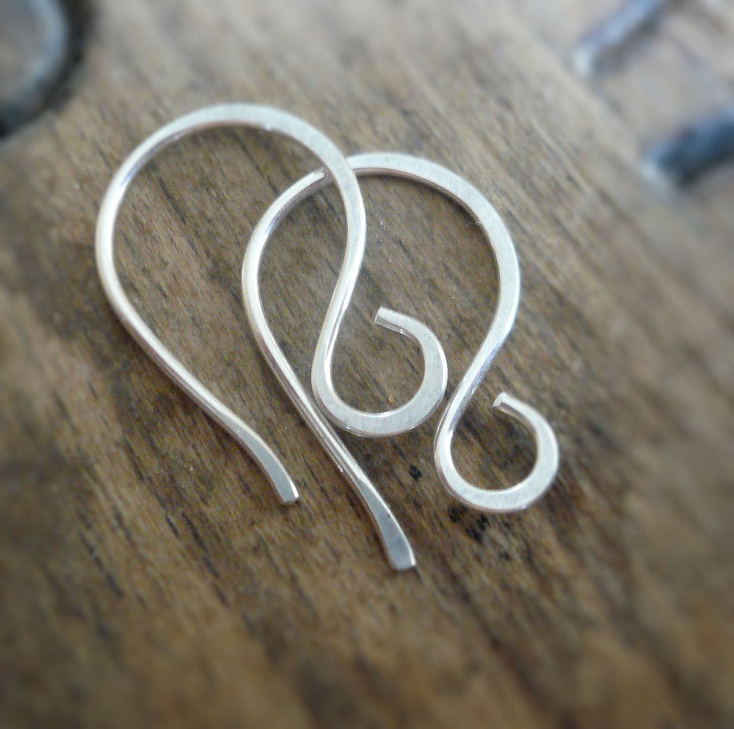 Twinkle Sterling Silver Earwires - Handmade. Handforged