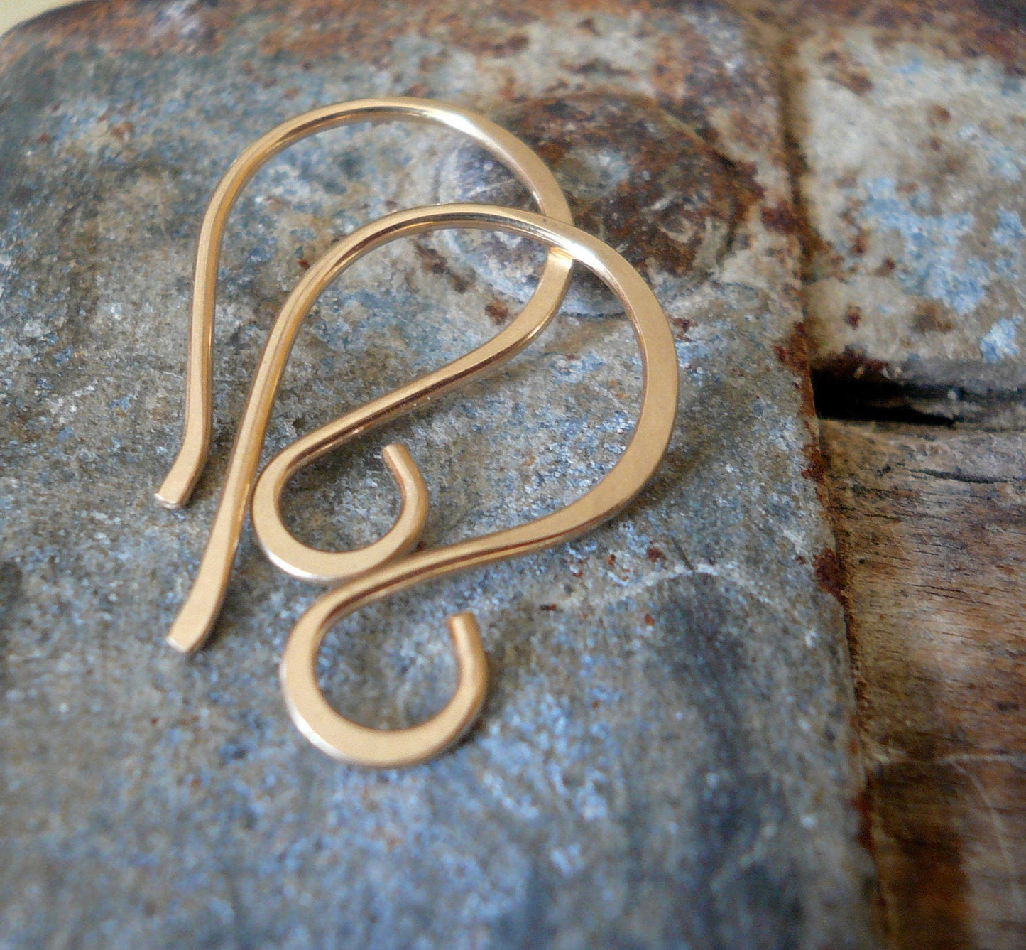 Twinkle 14kt Goldfill Earwires - Handmade. Handforged