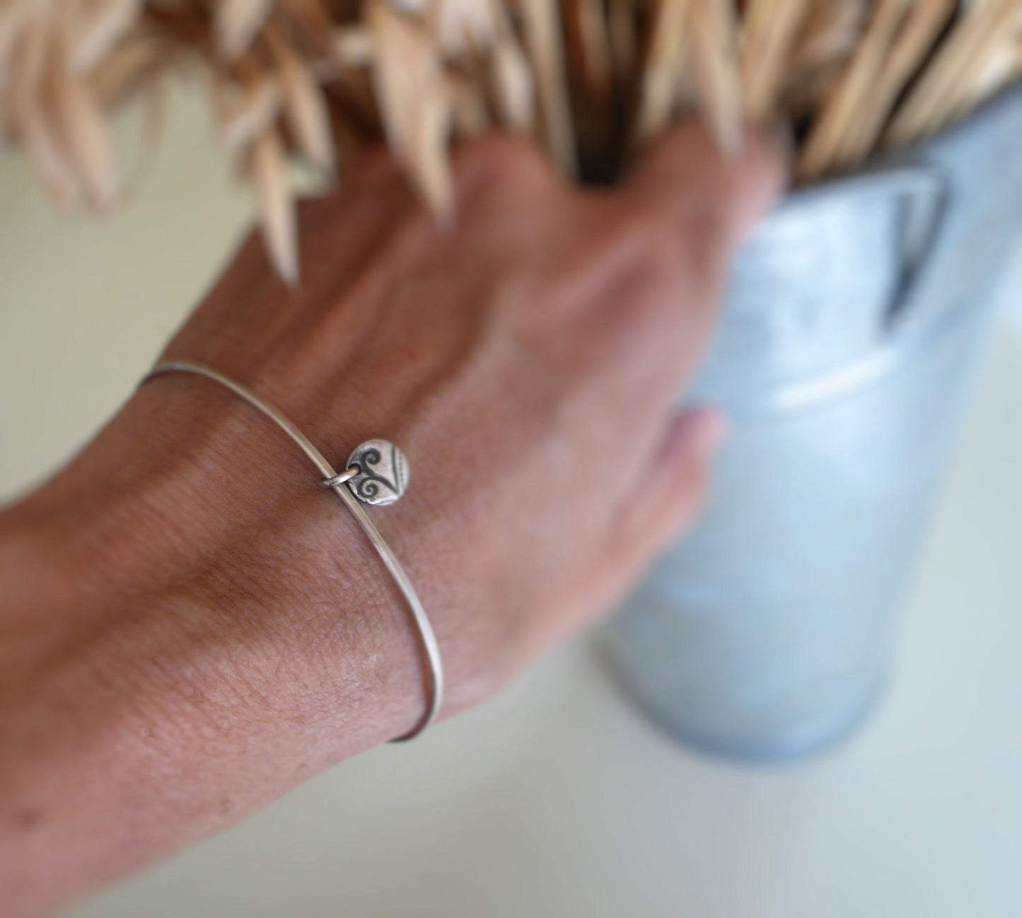 Drift Bangle Bracelet Trio- Handmade. Hammered. Your choice of Finishes. 3 Bangles