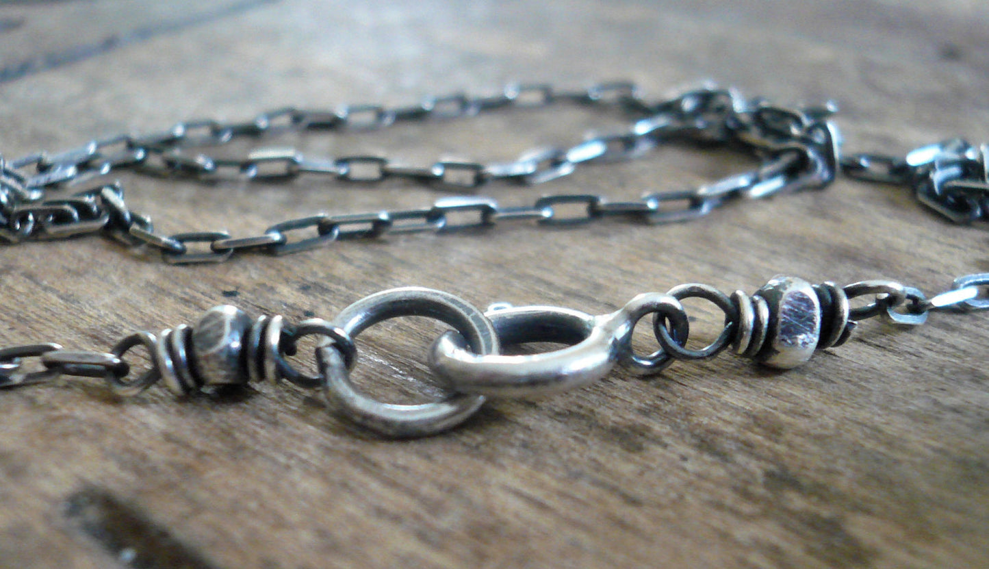 Necklace Design Your Own Series -  Sterling Silver Elongated Cable Chain