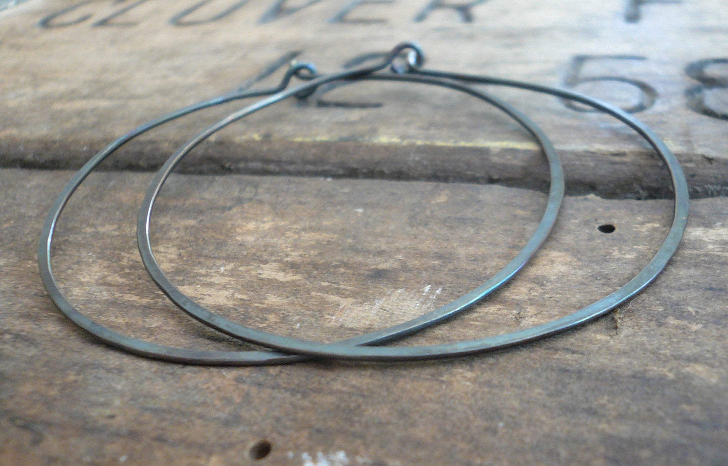 BIG Every Day Hoops - Handmade. Sterling Silver or 14kt Goldfill. 2 inch Hoops