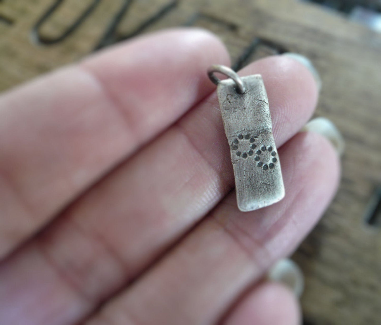 Daisy Pendant - Handmade. Oxidized fine and sterling silver. Summer Fields Collection. Design Your Own Series
